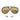Bottega Veneta Drop Aviator Sunglasses in Black/Yellow