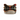 GG Emblem Small Bucket Bag in Beige and Dark Brown Fabric with Light Gold-Toned Hardware