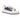 Christian Dior Platform Sneaker White and Deep Blue Embroided Cotton