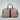 GG Small Top Handle Bag in Beige and Ebony Canvas with Gold-Toned Hardware