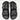 Chanel Leather CC 'Dad' Sandals Color Black/Gold