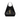 YSL ICARE in Raffia with Bronze-Tone Hardware in Black