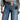 LV High Waist Jeans Boot Cut Regular Fit 100% Cotton Colour Blue