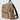 GG Medium Backpack with Gucci Logo in Beige and Dark Brown
