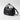 Prada Darling Leather Handbag in Enameled Metal Triangle Logo with Metal Hardware