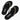 Chanel Thongs in Suede Kidskin & Stress Black & Silver Colour Heel Height 5mm