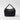 Prada Darling Leather Handbag in Enameled Metal Triangle Logo with Metal Hardware