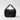 Prada Darling Leather Handbag in Enameled Metal Triangle Logo with Metal Hardware
