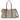 GG Emblem Medium Tote Bag in Beige and Dark Brown with Light Gold-Toned Hardware