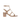 Valentino Rockstud Calfskin Ankle Strap Sandal 60mm in Poudre
