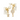 Dior Tribales Earrings Gold-Finish Metal with Resin Pearls and Silver-Tone Crystals