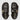 Gucci Women's Sandal with Double G in Black Embossed GG Leather