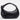 Bottega Venetta Small Jodie Shoulder Bag with Rounded Shape and Signature Knot in Supple Intrecciato Leather in Black