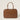 Miu Miu Leather Beau Bag in Cognac Colour with Gold-Tone Hardware